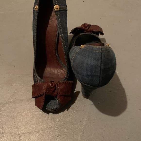 Miu Miu Shoes - Miu Miu Denim Wedges